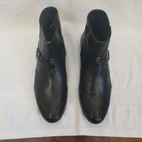 All leather mens black walking boots , new and unworn. - Picture 3 of 7